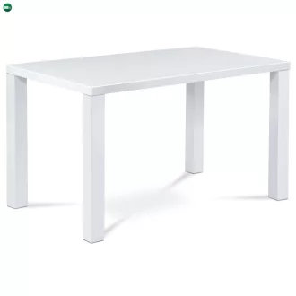 Modern Magasfényű Étkezőasztal Fehér Színben At-3006