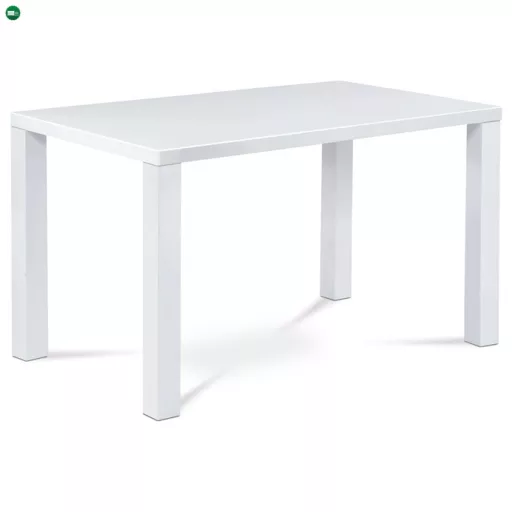 Modern Magasfényű Étkezőasztal Fehér Színben At-3006