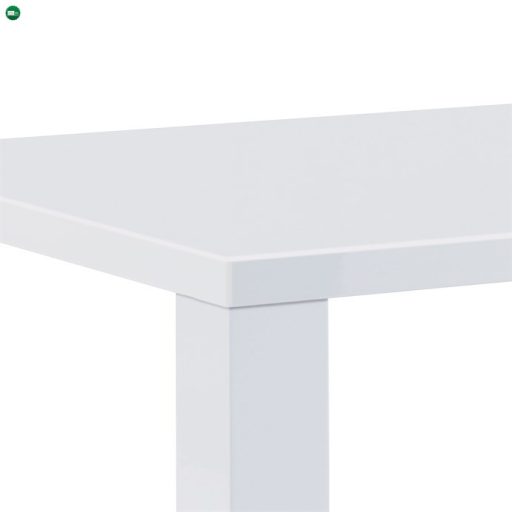 Modern Étkezőasztal Magasfényű Fehér Színben At-3007