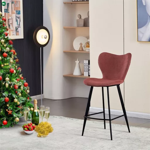 Piros Szövet Bárszék. AUB-1068 RED2