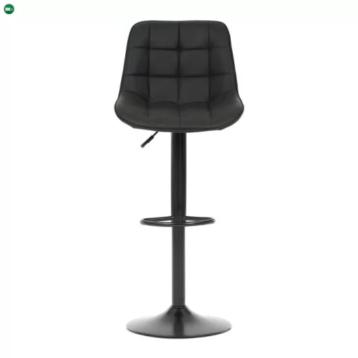 Bárszék fekete színben, szövet kárpittal AUB-V3066 BK3