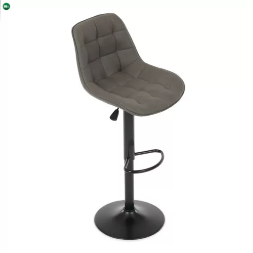 Bárszék szürke színben, szövet kárpittal AUB-V3066 GREY3