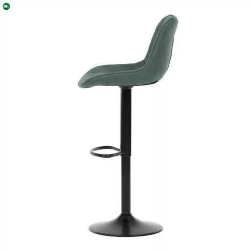 Bárszék zöld színben, szövet kárpittal AUB-V3066 GRN3