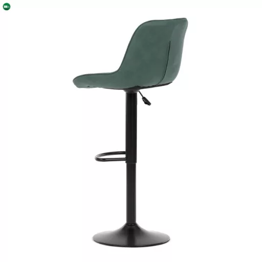 Bárszék zöld színben, szövet kárpittal AUB-V3066 GRN3