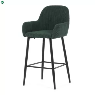 Bárszék zöld szövet AUB-V4009 GRN6