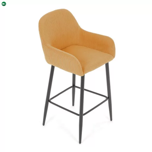 Bárszék sárga szövet AUB-V4009 YEL6