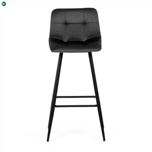 Bárszék szürke szövet kárpitozással - AUB-X7015 GREY2