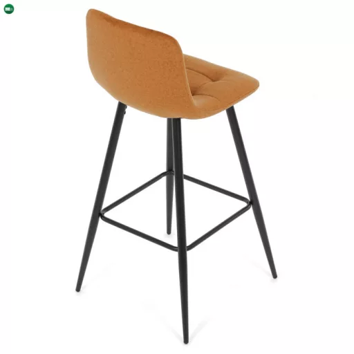 Bárszék sárga szövet AUB-X7015 YEL2