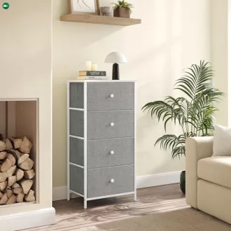 Szürke komód 45×30×92 cm méretben – AUK-E1031-GREY
