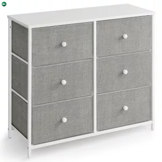 Szürke Fém Komód 80×30×71 cm. AUK-E1032 GREY