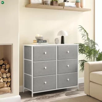Szürke Fém Komód 80×30×71 cm. AUK-E1032 GREY