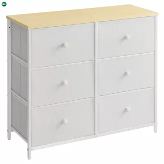 Fehér fém komód 80×30×71 cm WT