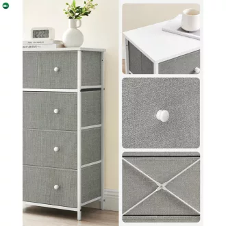 Szürke Fém Komód 56×30×93 cm. AUK-E1051 GREY