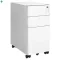 Irodai konténer 30x46x59 cm, fém, fehér, AUK-E1130 WT