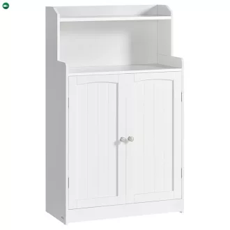   Fehér Fürdőszobai Szekrény 60×30×100 cm, MDF. AUK-E1177 WT