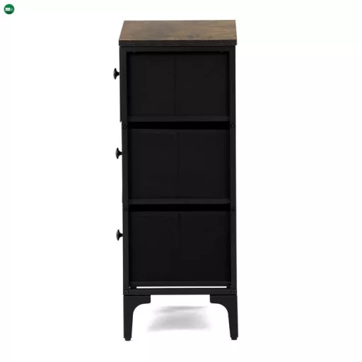 Többszínű MDF Komód 45×30×77 cm. AUK-W2001 BK