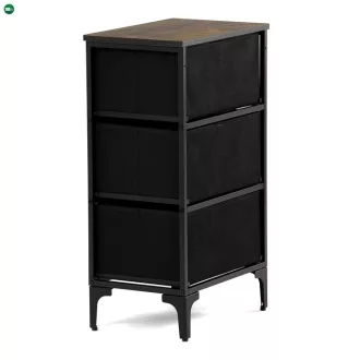Többszínű MDF Komód 45×30×77 cm. AUK-W2001 BK