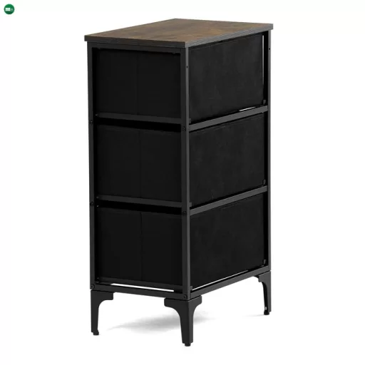 Többszínű MDF Komód 45×30×77 cm. AUK-W2001 BK