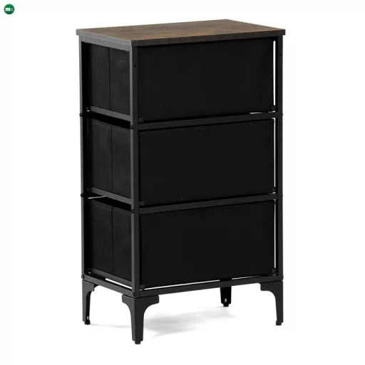 Többszínű MDF Komód 45×30×77 cm. AUK-W2001 BK