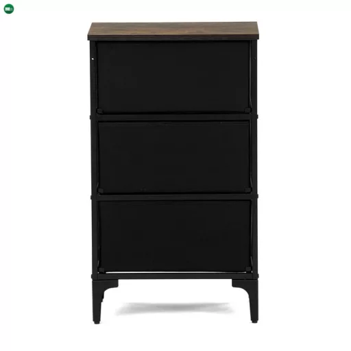 Többszínű MDF Komód 45×30×77 cm. AUK-W2001 BK