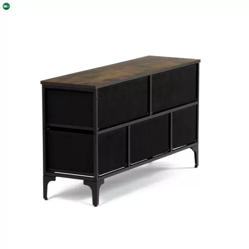 Többszínű MDF Komód 103×30×56 cm. AUK-W2103 BK