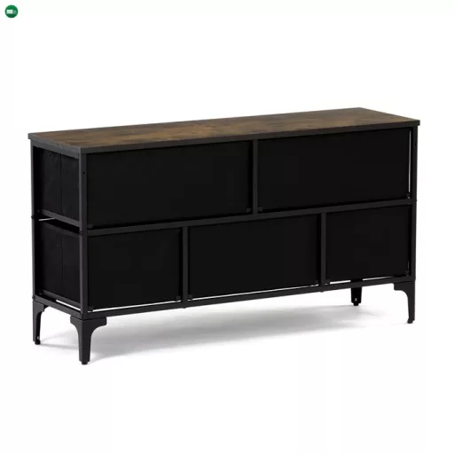 Többszínű MDF Komód 103×30×56 cm. AUK-W2103 BK