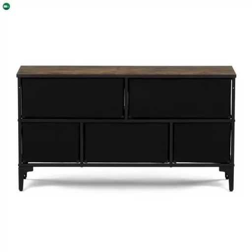 Többszínű MDF Komód 103×30×56 cm. AUK-W2103 BK