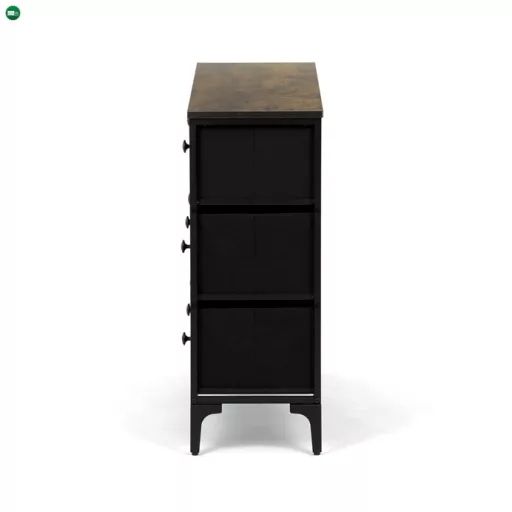 Többszínű MDF Komód 103×30×78 cm. AUK-W2104 BK