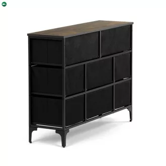 Többszínű MDF Komód 103×30×78 cm. AUK-W2104 BK