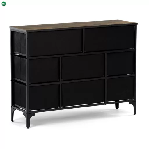 Többszínű MDF Komód 103×30×78 cm. AUK-W2104 BK