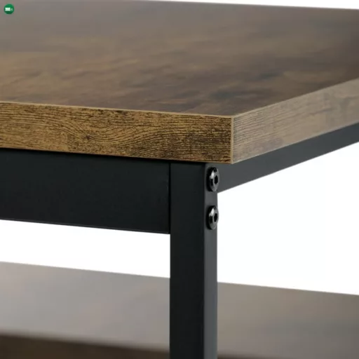 Étkezőszett 2 székkel, 110×60×75 cm, MDF Old Wood. AUT-G1175 OLW