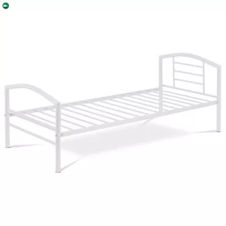 Egyszemélyes Fém Ágykeret Fehér Színben 90x200 cm