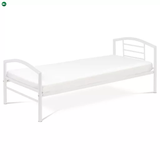 Egyszemélyes Fém Ágykeret Fehér Színben 90x200 cm