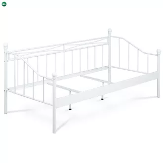   Fém Egyszemélyes Ágy 208×98 cm, Fehér Színben. BED-1905 WT