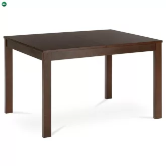   Kihúzható étkezőasztal 120+30x80x74 cm, MDF asztallap, furnér, tömörfa lábak, dió színben