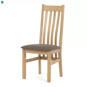  Tömör Tölgy Étkezőszék Barna Párnázott Üléssel. C-2100