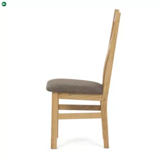   Tömör Tölgy Étkezőszék Barna Párnázott Üléssel. C-2100