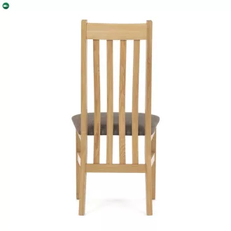   Tömör Tölgy Étkezőszék Barna Párnázott Üléssel. C-2100