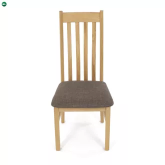   Tömör Tölgy Étkezőszék Barna Párnázott Üléssel. C-2100