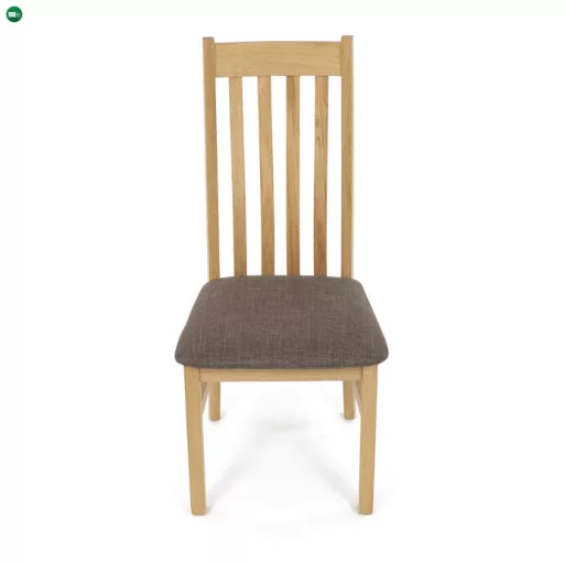 Tömör Tölgy Étkezőszék Barna Párnázott Üléssel. C-2100
