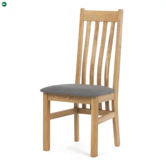   Natúr Tömörfa Étkezőszék, Szürke Üléssel. C-2100 GREY2