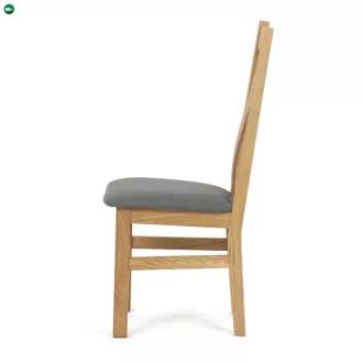   Natúr Tömörfa Étkezőszék, Szürke Üléssel. C-2100 GREY2