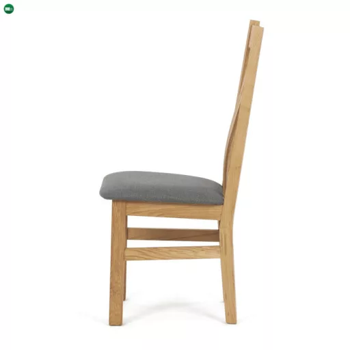 Natúr Tömörfa Étkezőszék, Szürke Üléssel. C-2100 GREY2