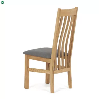   Natúr Tömörfa Étkezőszék, Szürke Üléssel. C-2100 GREY2