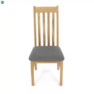   Natúr Tömörfa Étkezőszék, Szürke Üléssel. C-2100 GREY2