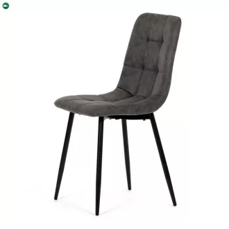 Fekete Vintage Szövet Étkezőszék. CT-281 BK3