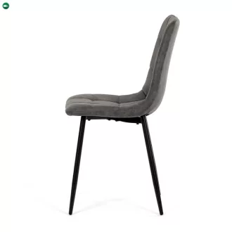 Fekete Vintage Szövet Étkezőszék. CT-281 BK3