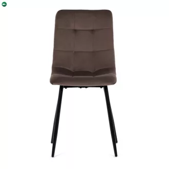Étkezőszék barna, bársony anyag CT-281 BR4