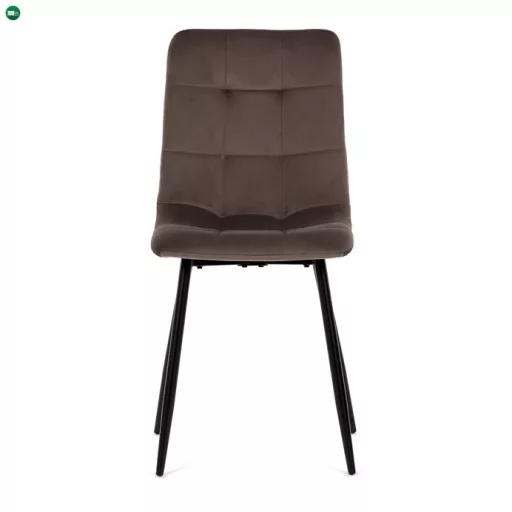 Étkezőszék barna, bársony anyag CT-281 BR4