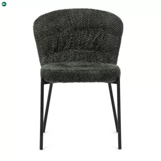 Zöld Bouclé Étkezőszék. CT-W1077 GRN2